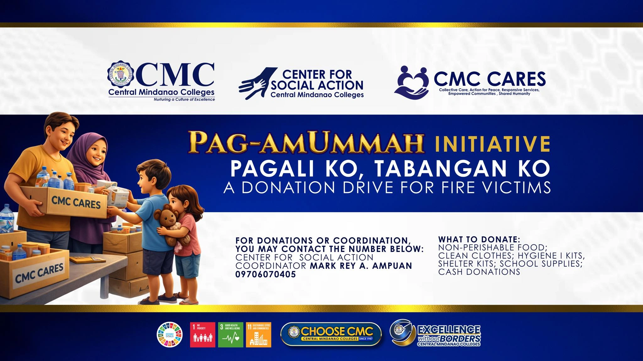 CMC Delivers Hope Through Pag-Amummah Initiative Turnover for Fire Victims