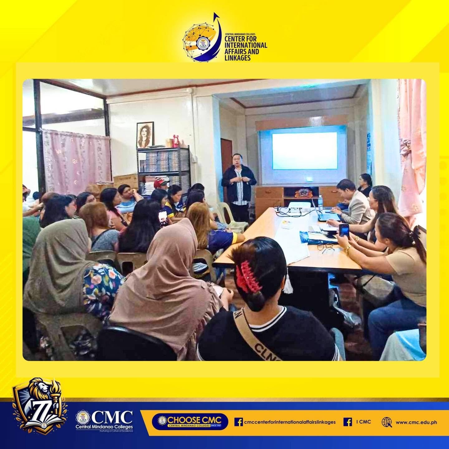 Central Mindanao Colleges Graduate School Delegation: Final Briefing for Home-Based Academic and Cultural Exposure in Bacolod City