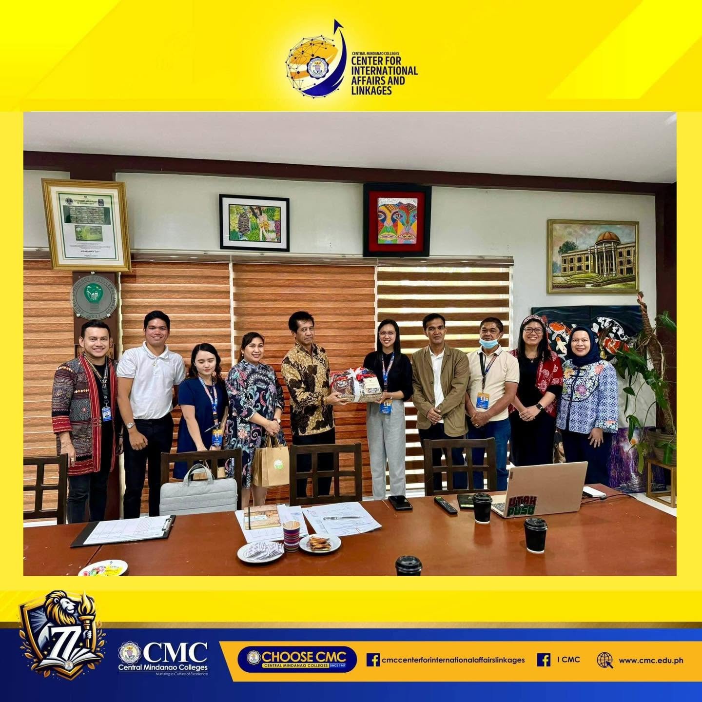 Center for International Affairs and Linkages (CIAL) Director Dela Cerna Accompanies the Consul General of the Republic of Indonesia and Delegation to the Kidapawan City Mayor's Office