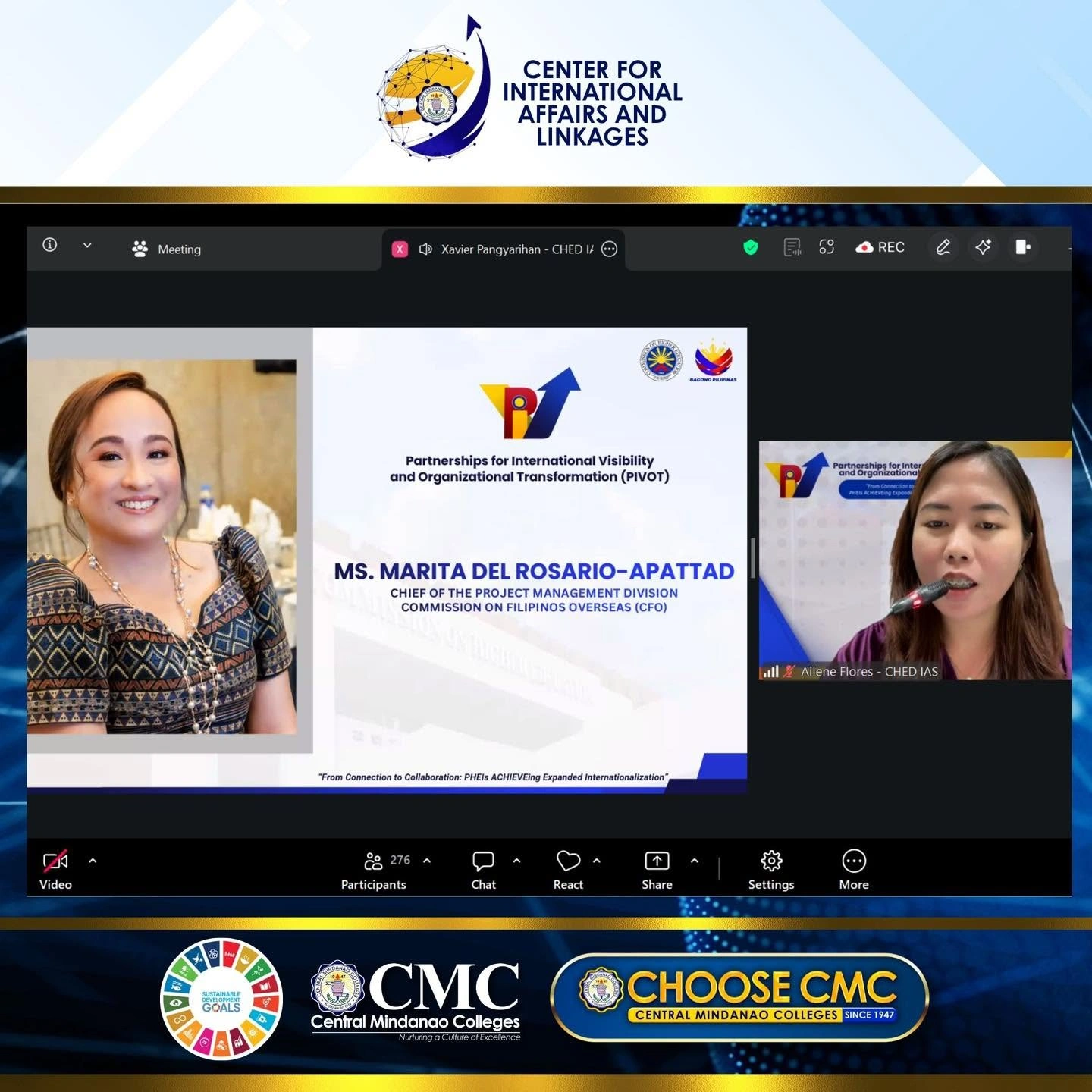 Building Stronger Global Connections: CMC Joins CHED Project PIVOT Session 3 — photo 5