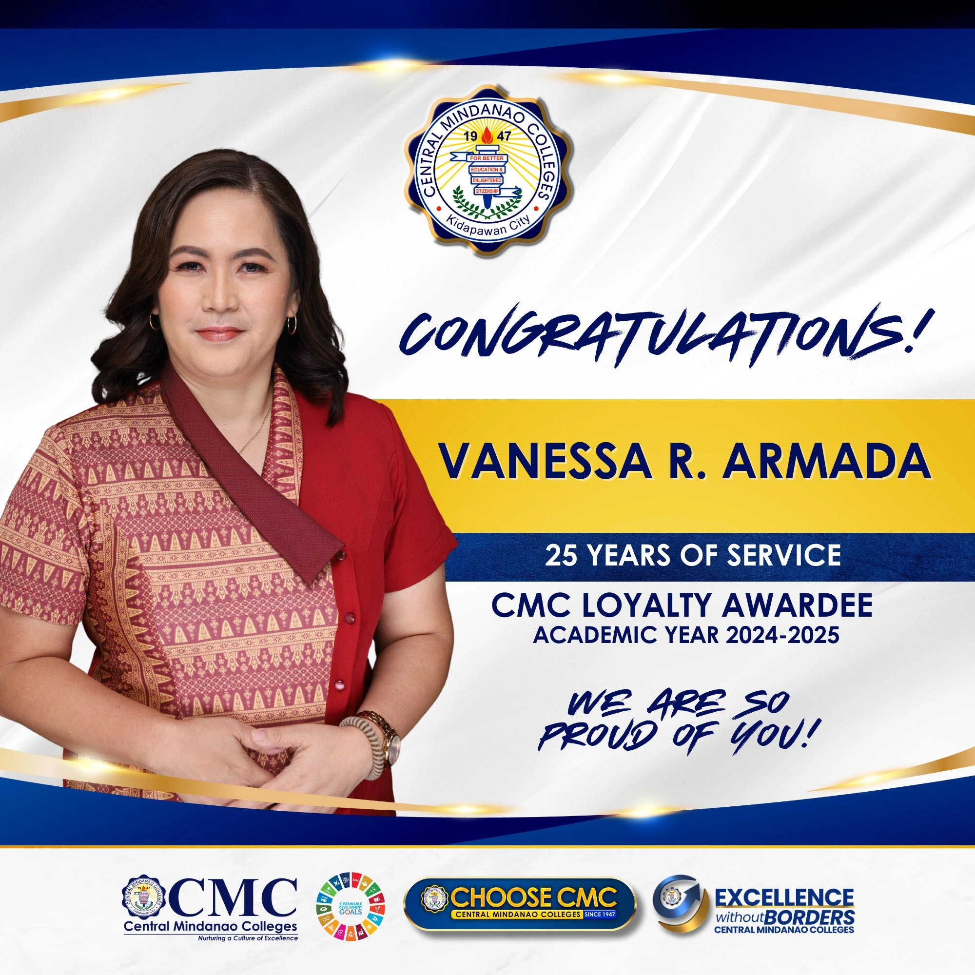 CMC Loyalty Awardees for Twenty-five years of Faithful and Dedicated Service