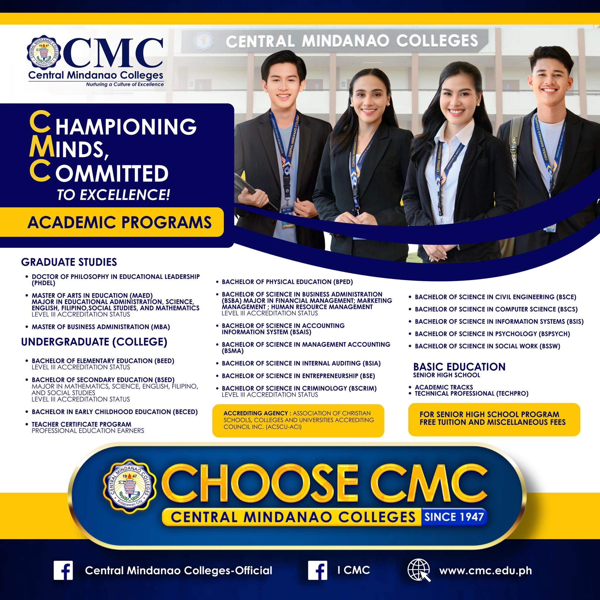 C-hampioning M-inds, C-ommitted to Excellence!