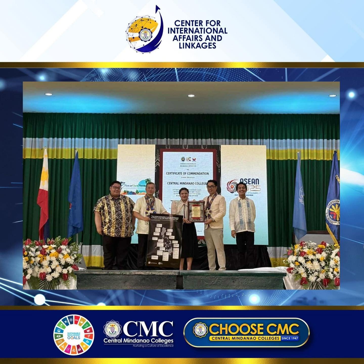 CMC Earns CHEDRO XII Commendation for its Commitment to Internationalization