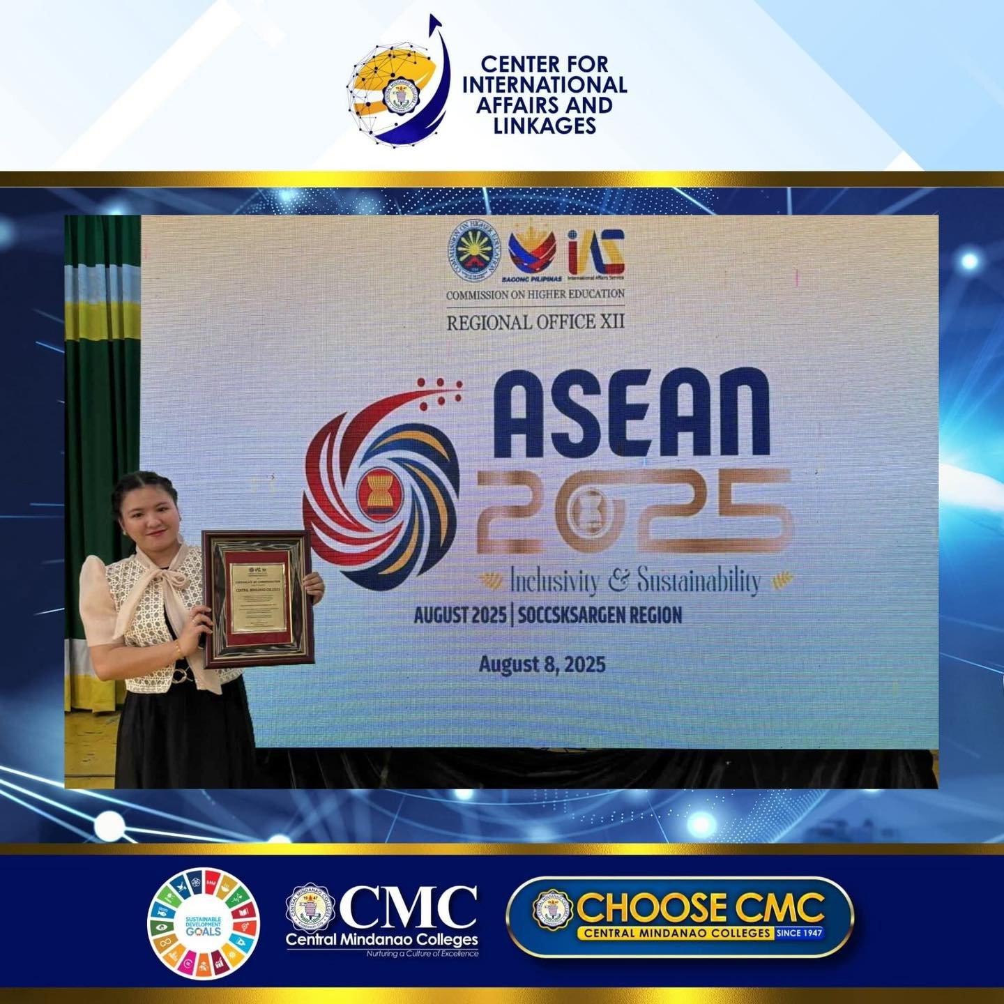 CMC Earns CHEDRO XII Commendation for its Commitment to Internationalization