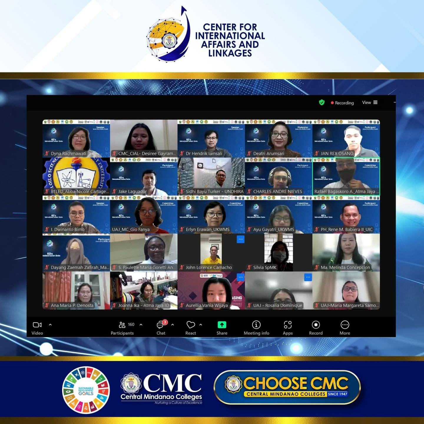 CMC Engages in Day 1 of ASTra International Lecture Series on Sustainability