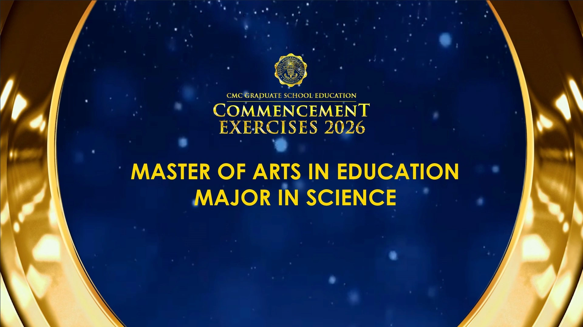 CMC GSE CELEBRATES 28 MAEd SCIENCE MAJOR GRADUATES AT COMMENCEMENT EXERCISES 2026