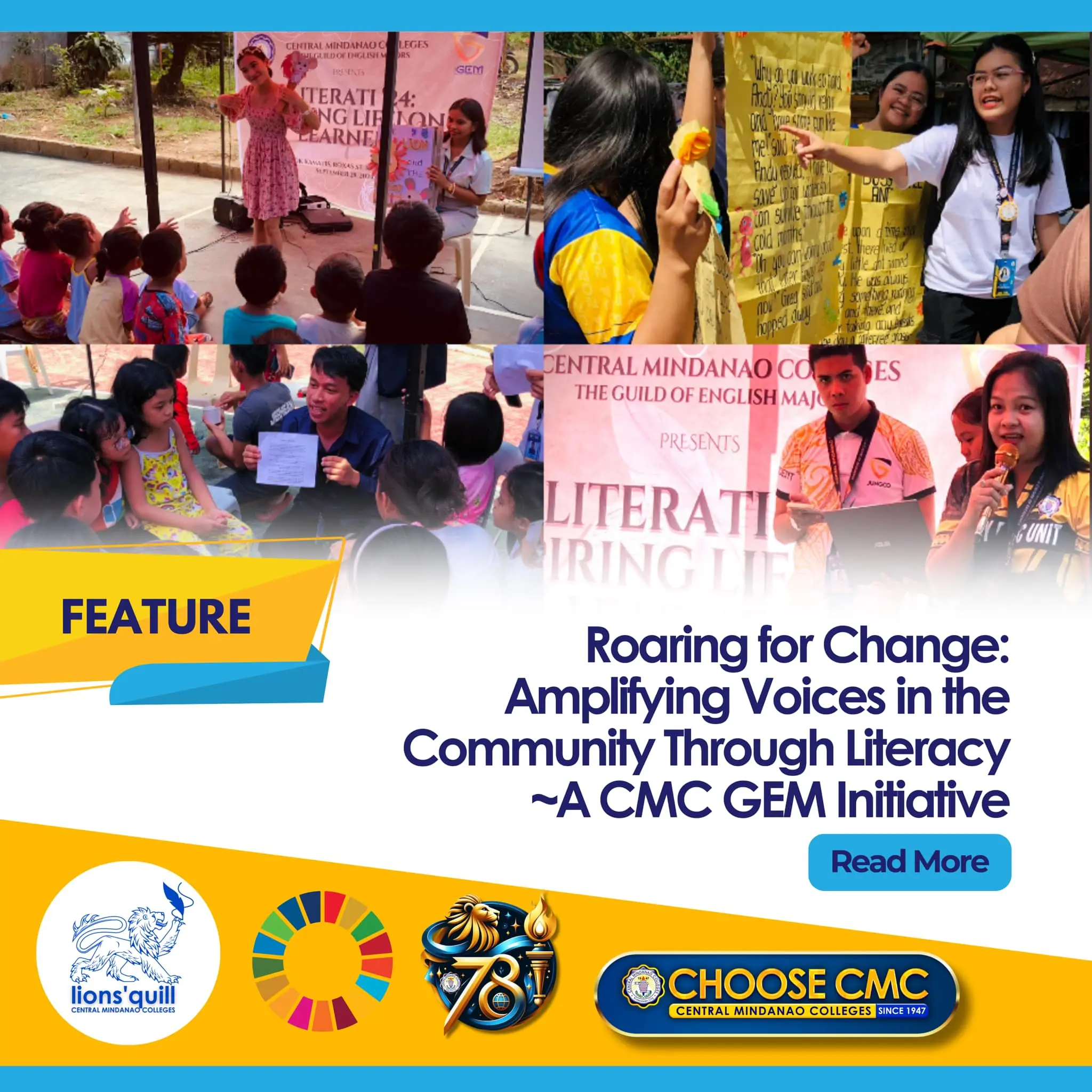 Roaring for Change: Amplifying Voices in the Community Through Literacy A CMC GEM Initiative