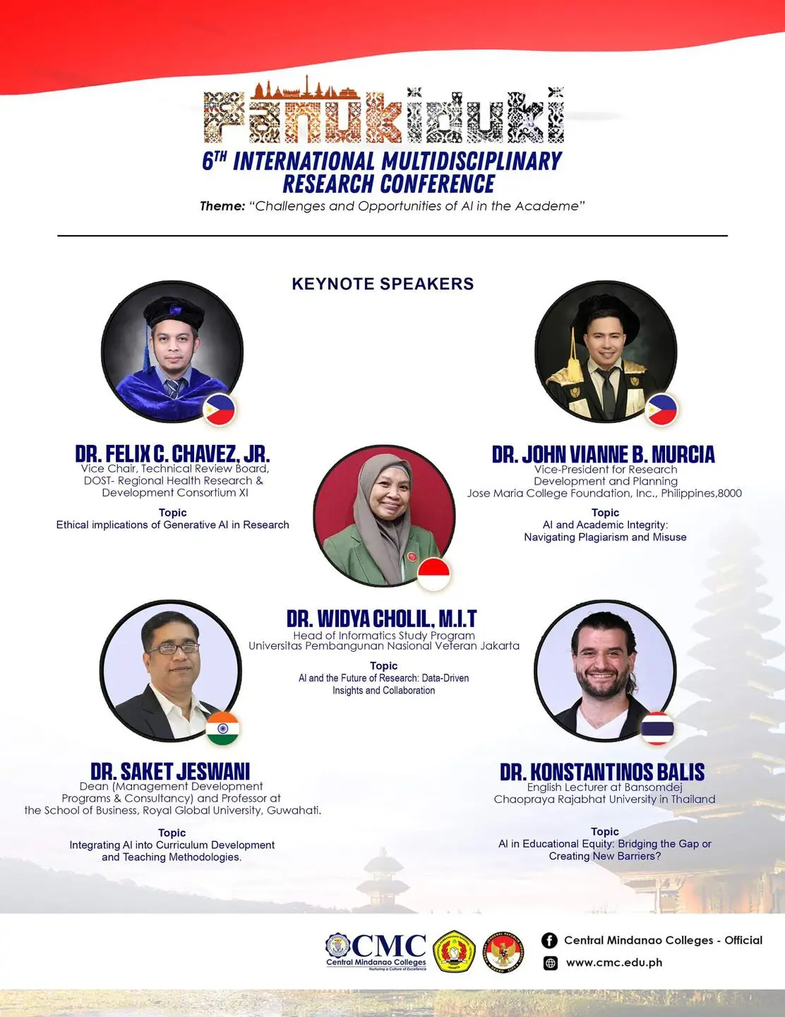 The 6th International Multidisciplinary Research Conference