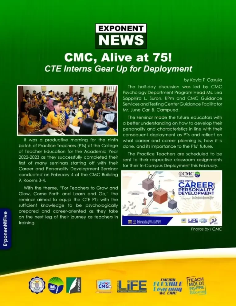 CMC CTE Interns Gear Up for Deployment