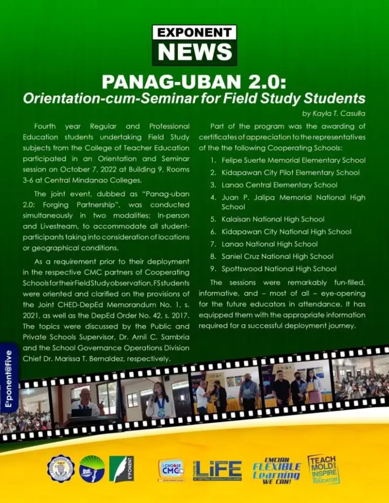 ICYMI | PANAG-UBAN 2.0: Orientation-cum-Seminar for Field Study Students