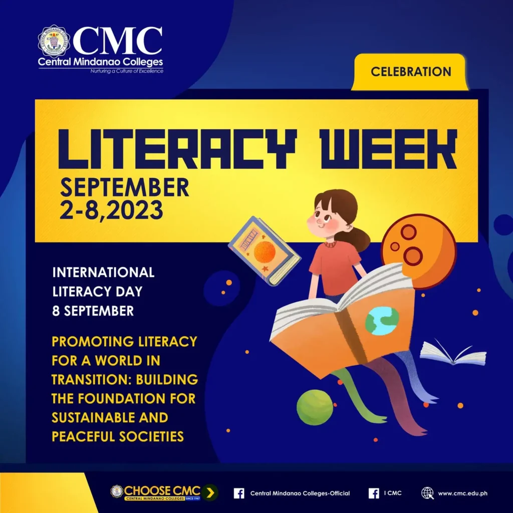 Central Mindanao Colleges joins in the worldwide celebration of International Literacy Day 2023