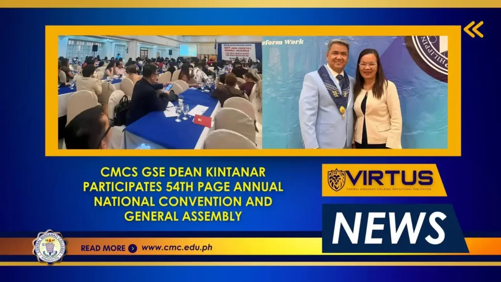 CMCs GSE Dean Kintanar participates 54th PAGE Annual National Convention and General Assembly